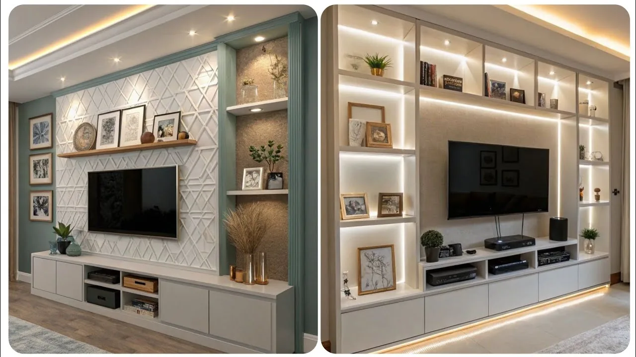 Build a Luxury TV Wall Using BESTÅ Cabinets