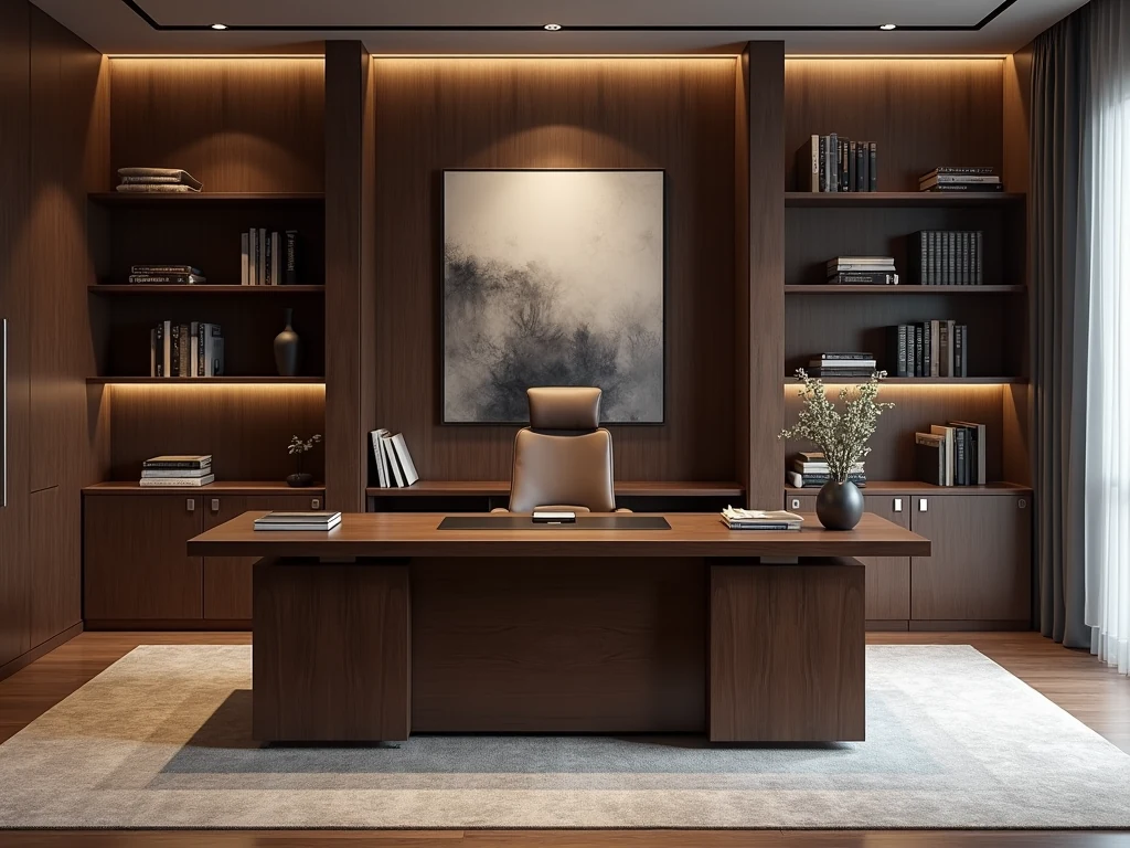 Choose a Sophisticated Desk as the Main Feature
