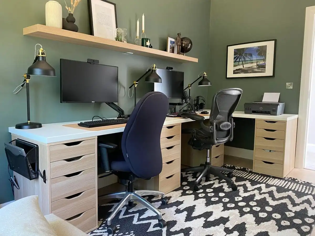 Create a Functional Home Office with IKEA Components