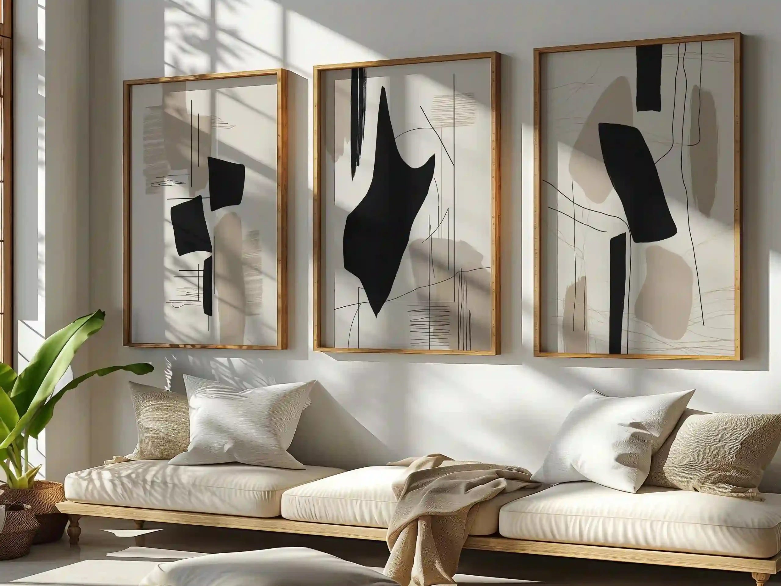 Create a Gallery Wall with Neutral Artwork