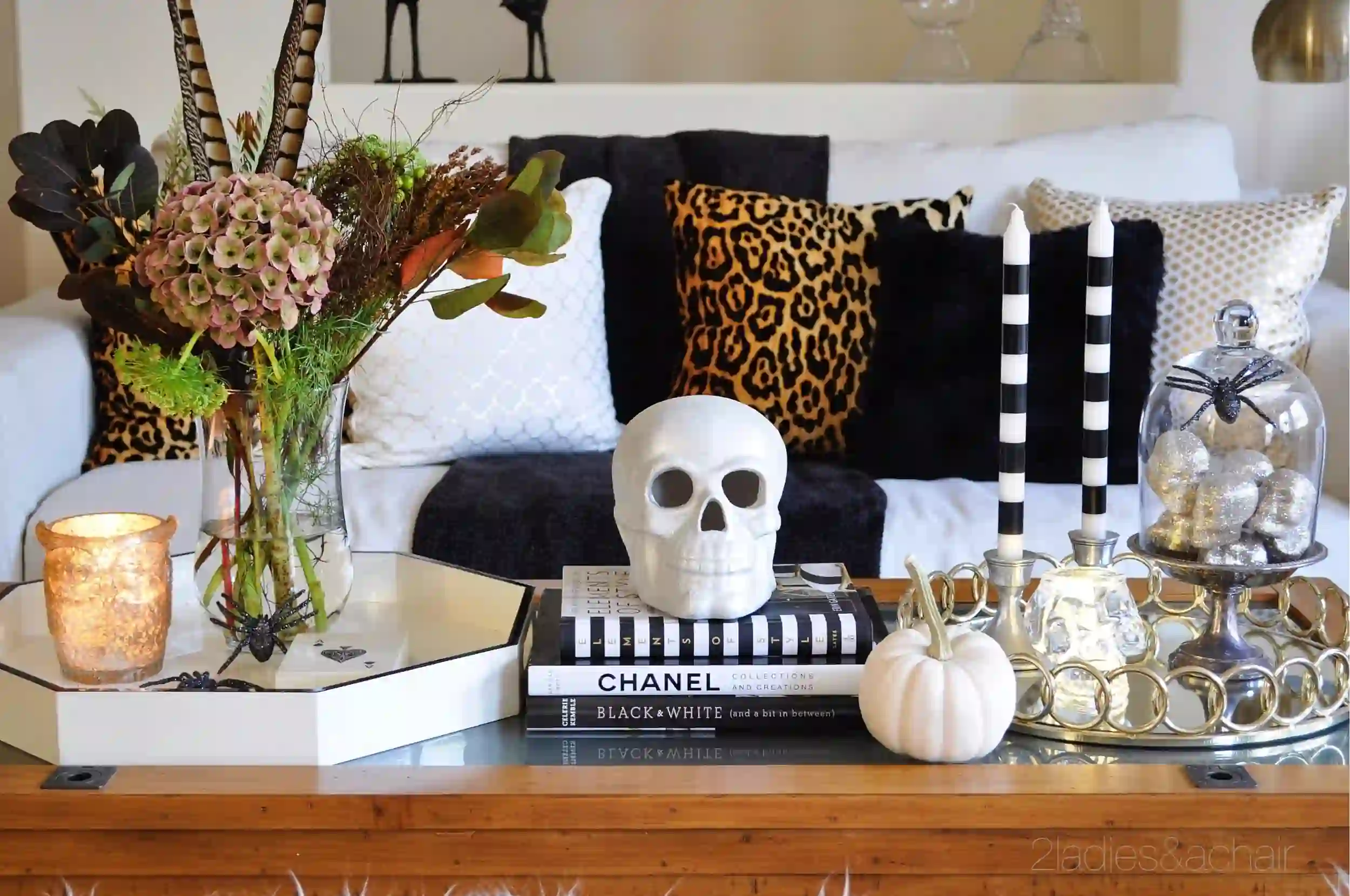 Create a Halloween-Themed Coffee Table Display