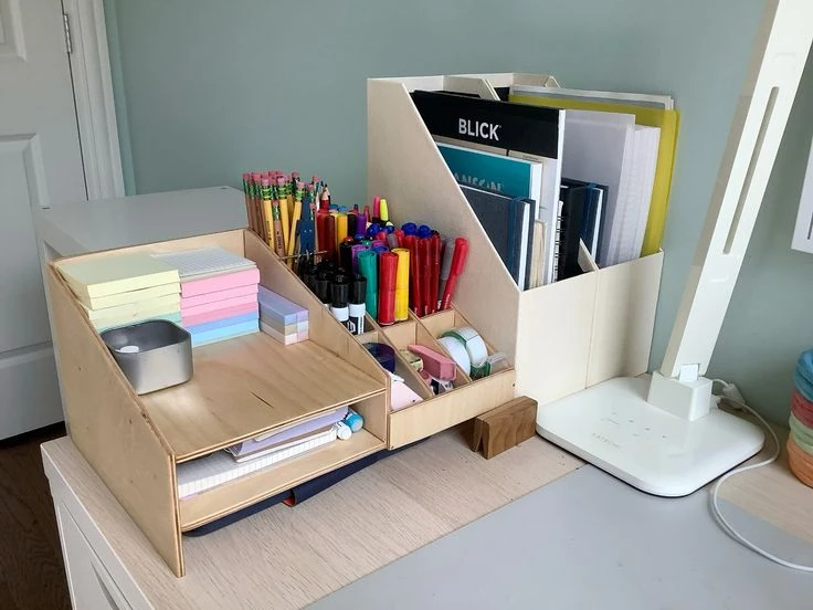 Create a Stylish Stationery Organization Area