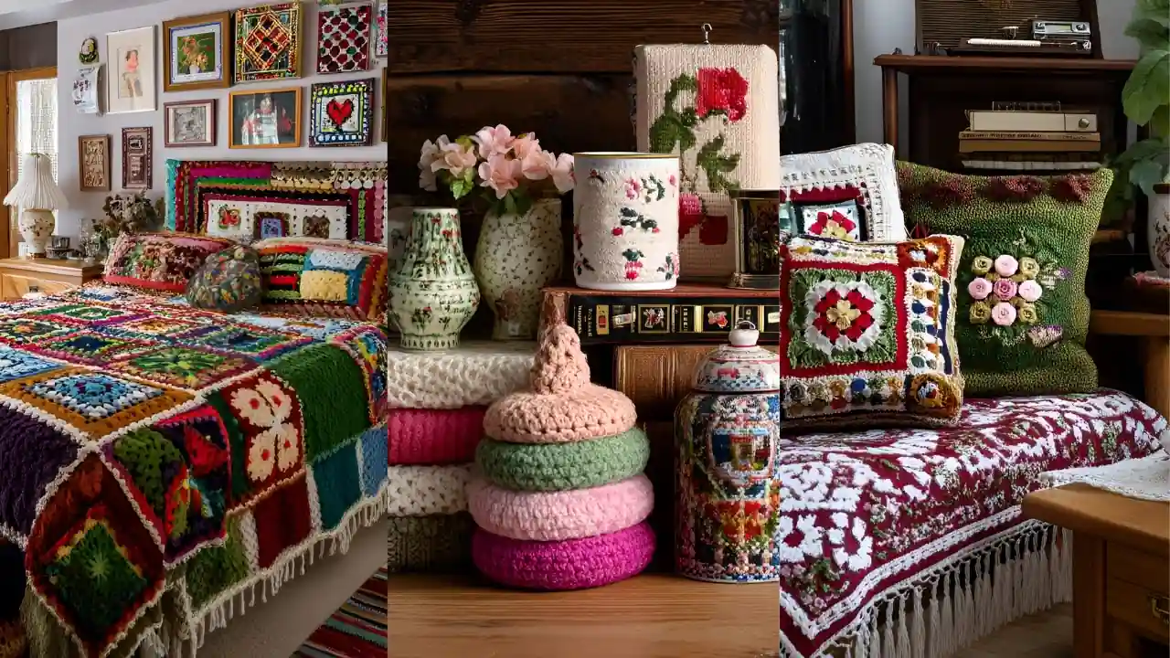 Crochet and Handmade Decor Living Room