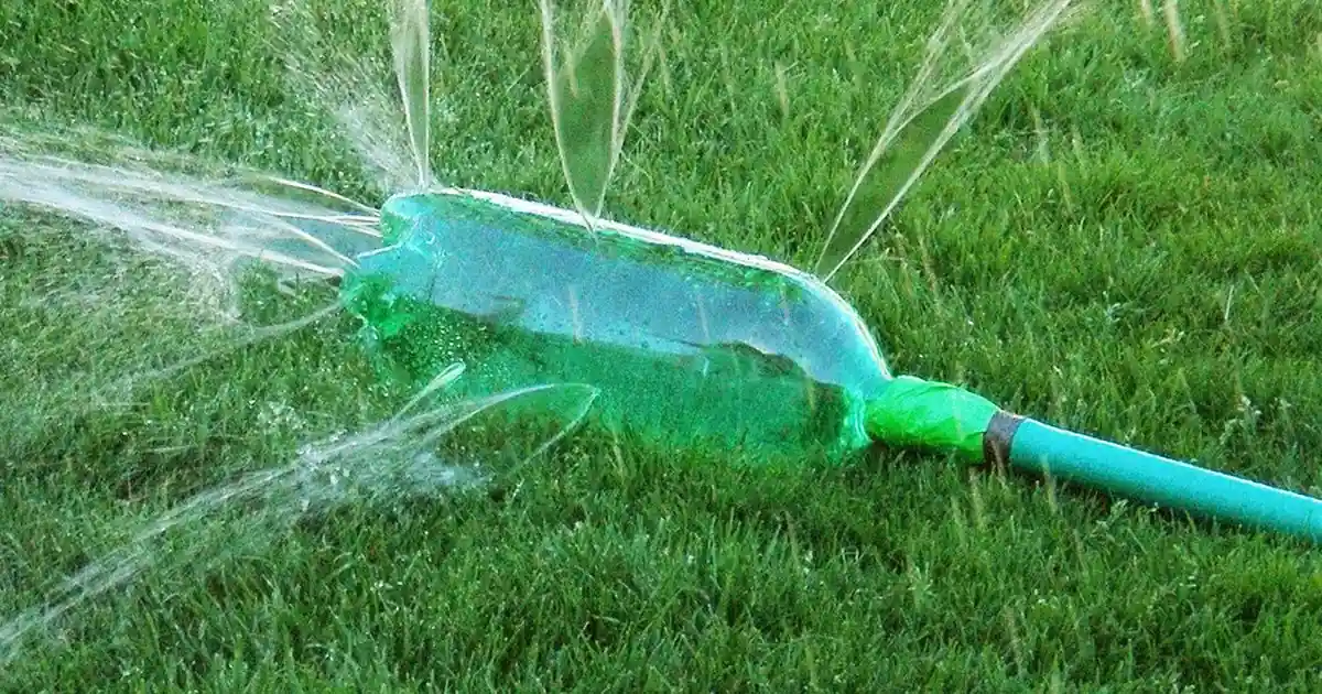 DIY Water Bottle Sprinkler