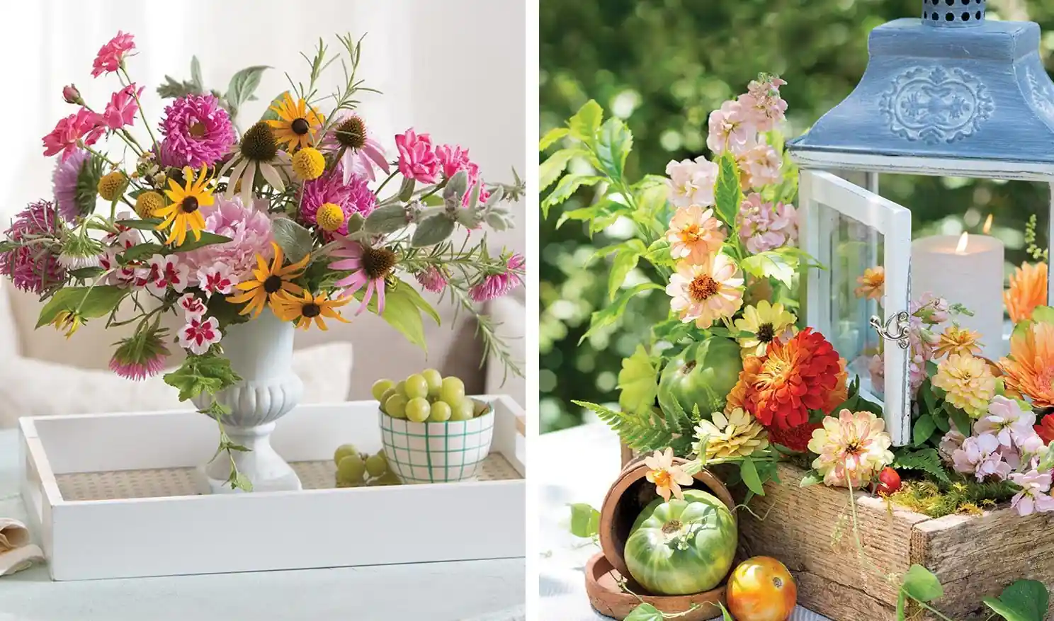 Decorate with Fresh Seasonal Flowers