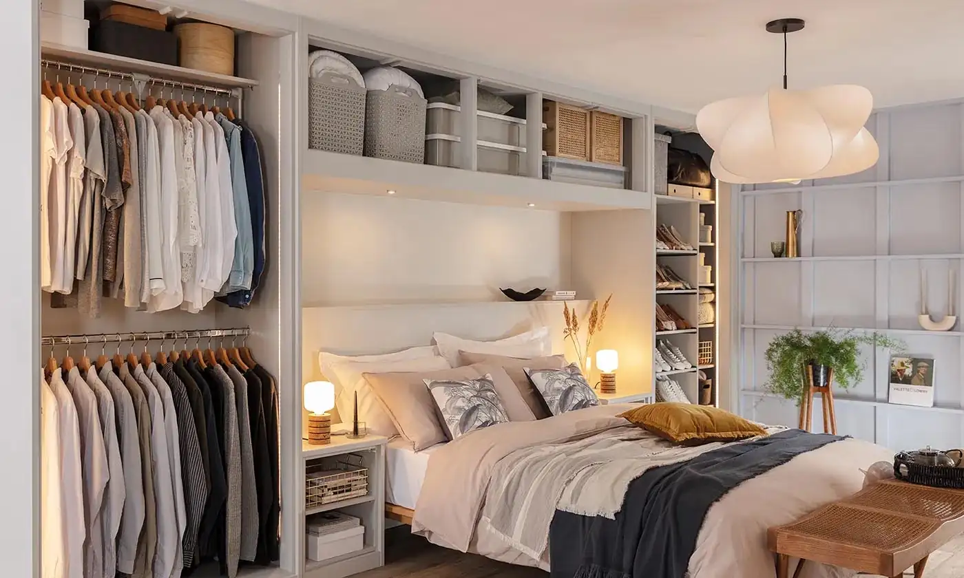 Design a Clutter-Free Bedroom Storage System