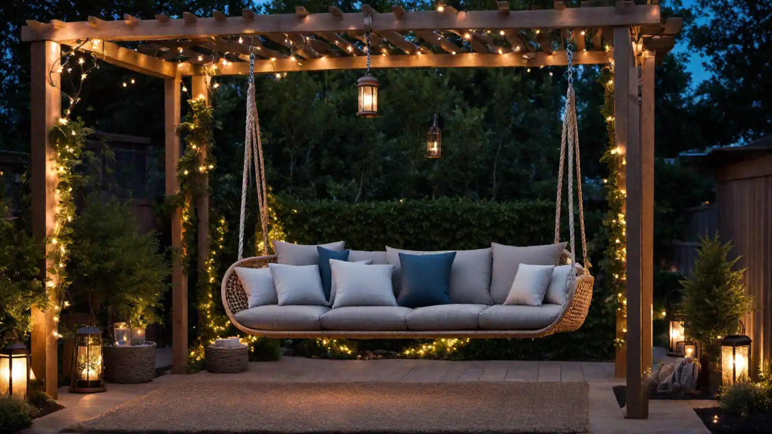Design a Relaxing Hammock or Swing Area