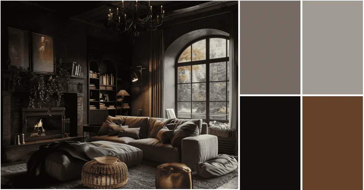 Dramatic Black and Bold Color Combination