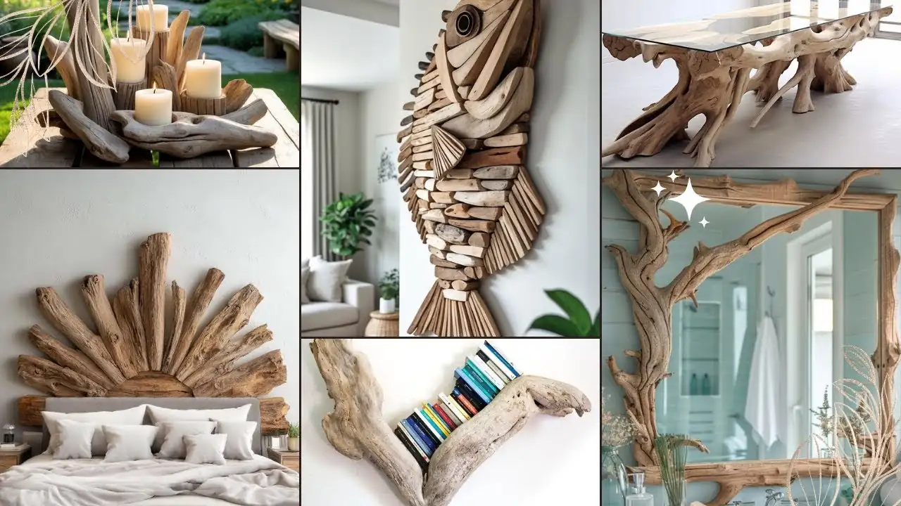 Driftwood and Natural Wood Accents