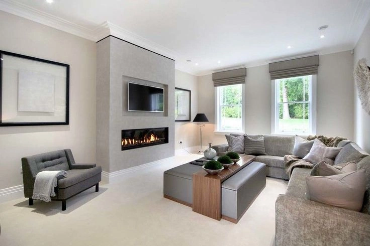 Modern Minimalist Fireplace Design