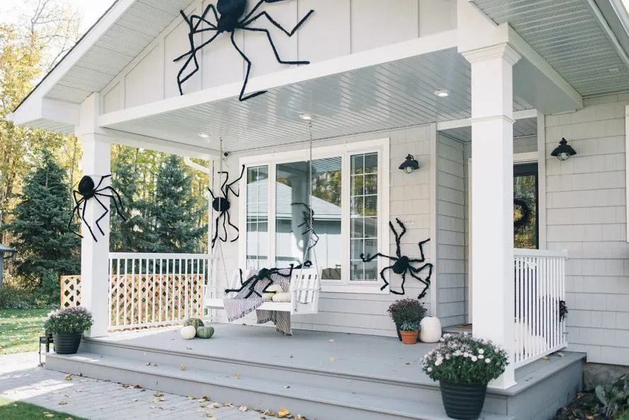 Giant Spider Web Corner Display
