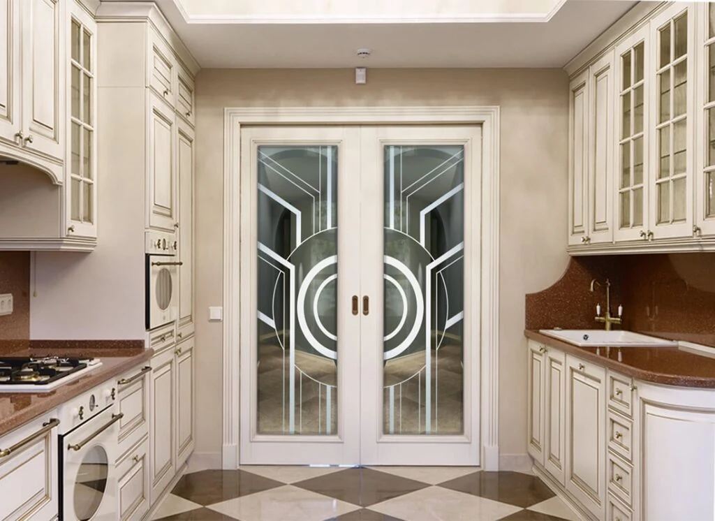 Glass Door Pantry for Elegant Display