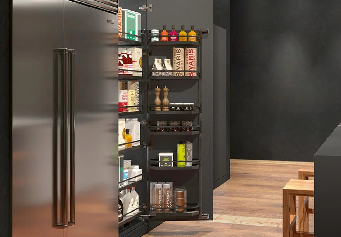 Hidden Pull-Out Pantry Design