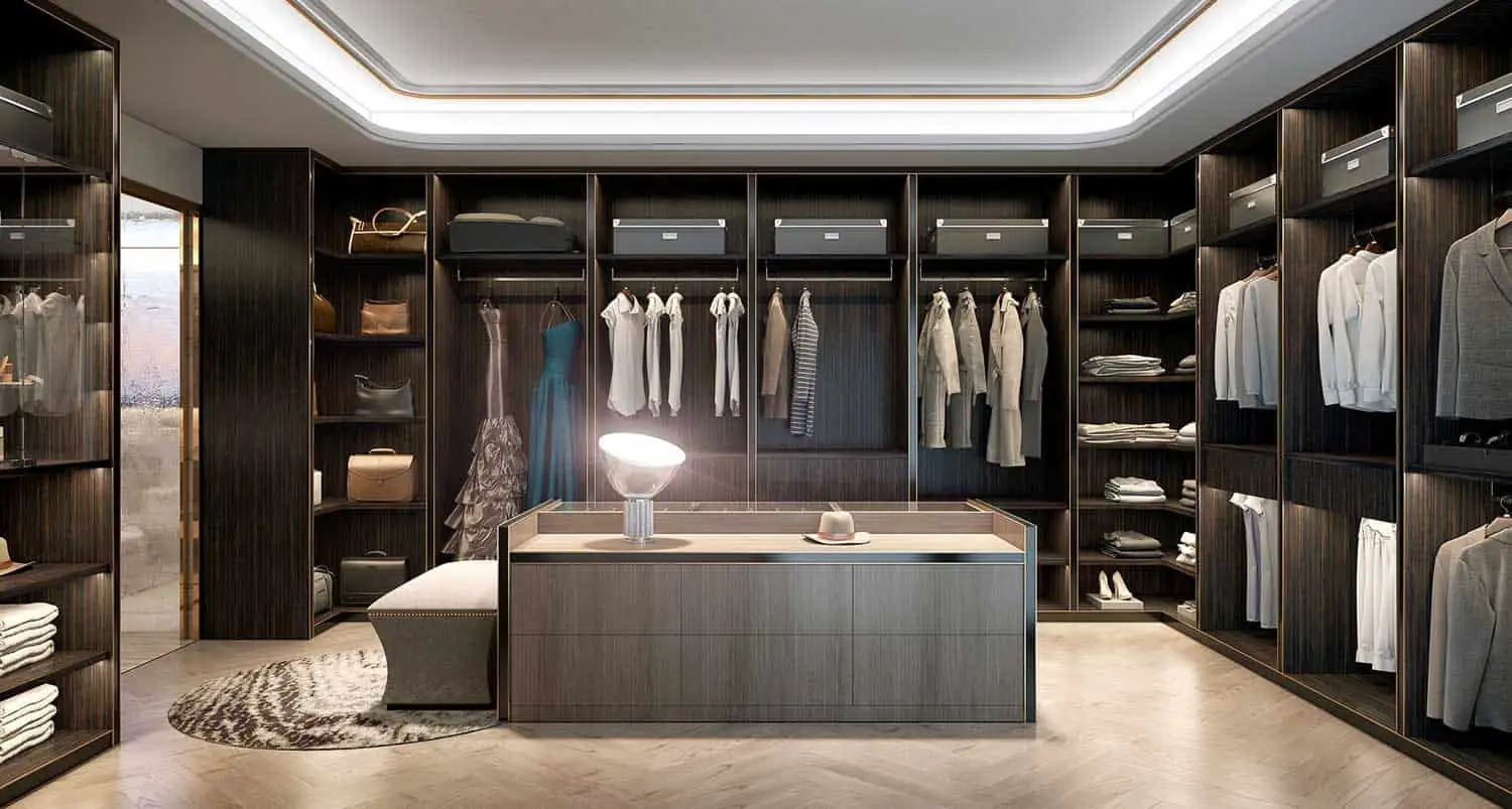 His-and-Hers Wardrobe Layout