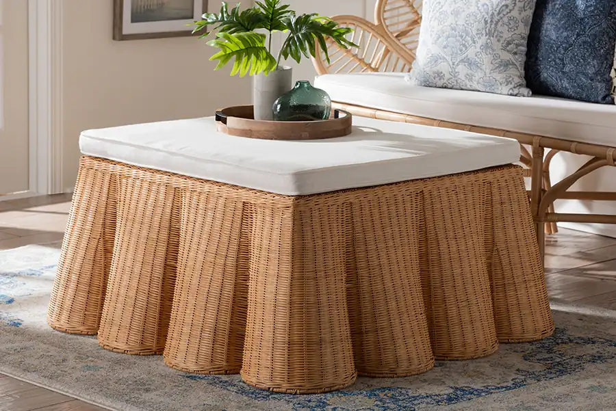Incorporate Woven and Rattan Accents