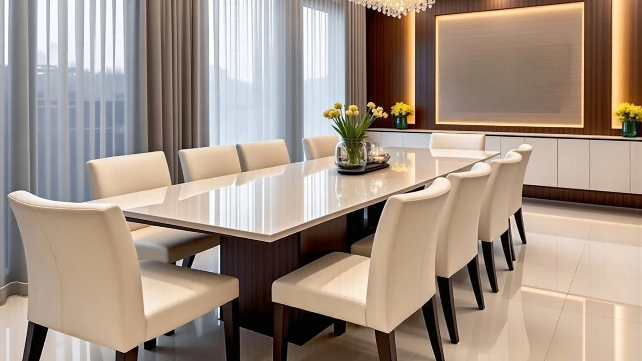 Install a Modern Dining Room Feature Wall