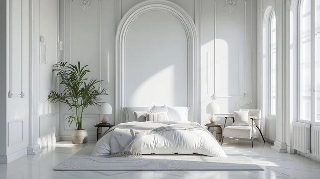 Luxury White Walls with Elegant Details