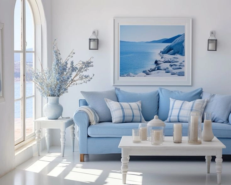 Minimal Coastal Living Room Styling