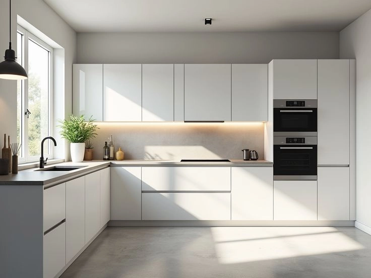 Minimalist White Kitchen Design