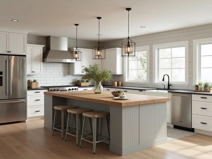 Modern Farmhouse Kitchen With Simple Details