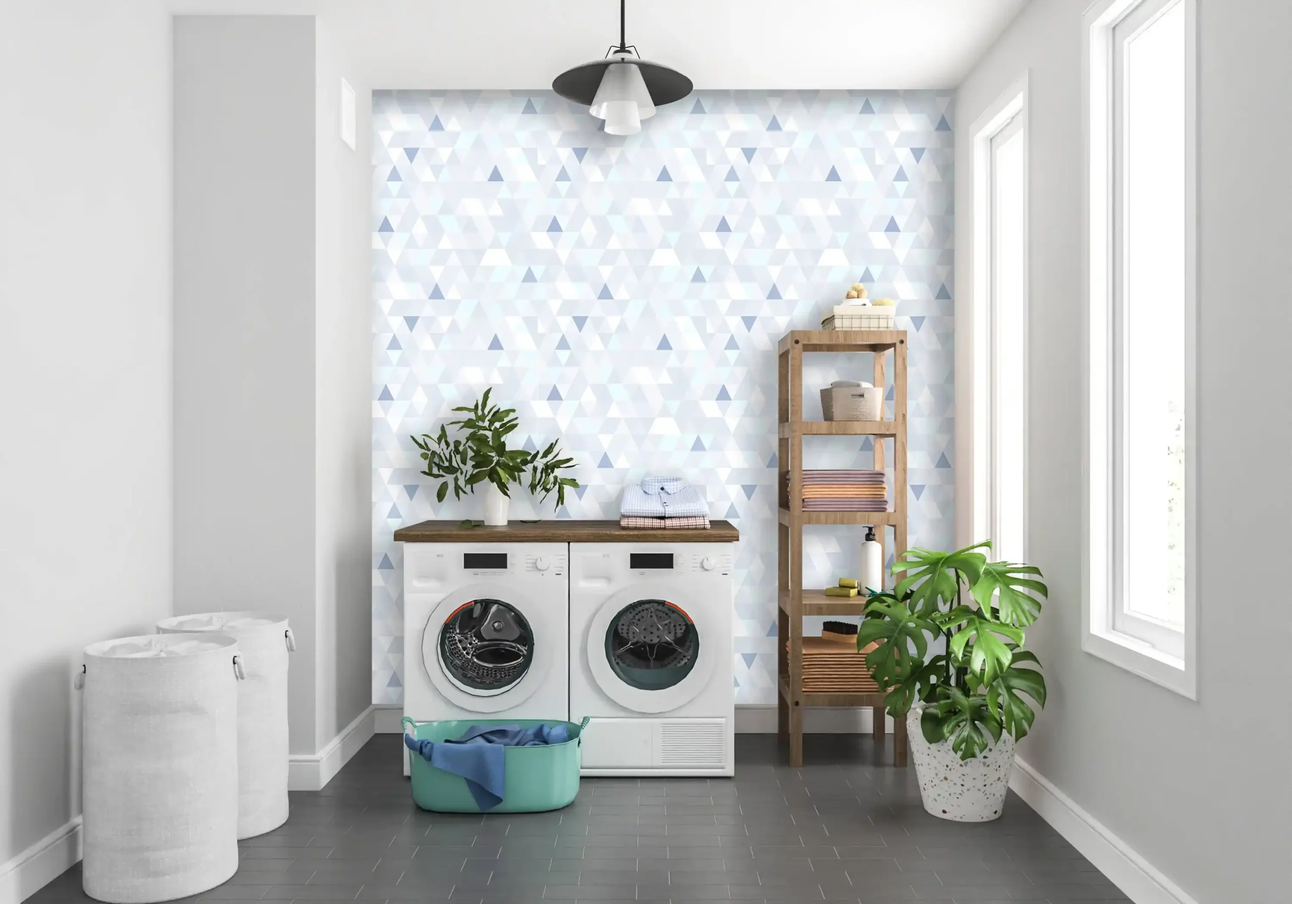 Modern Geometric Wallpaper for a Stylish Touch