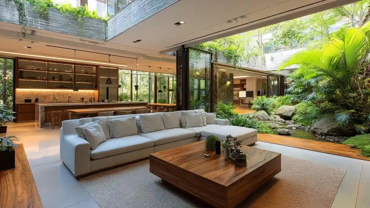 Nature-Inspired Luxury Living Room