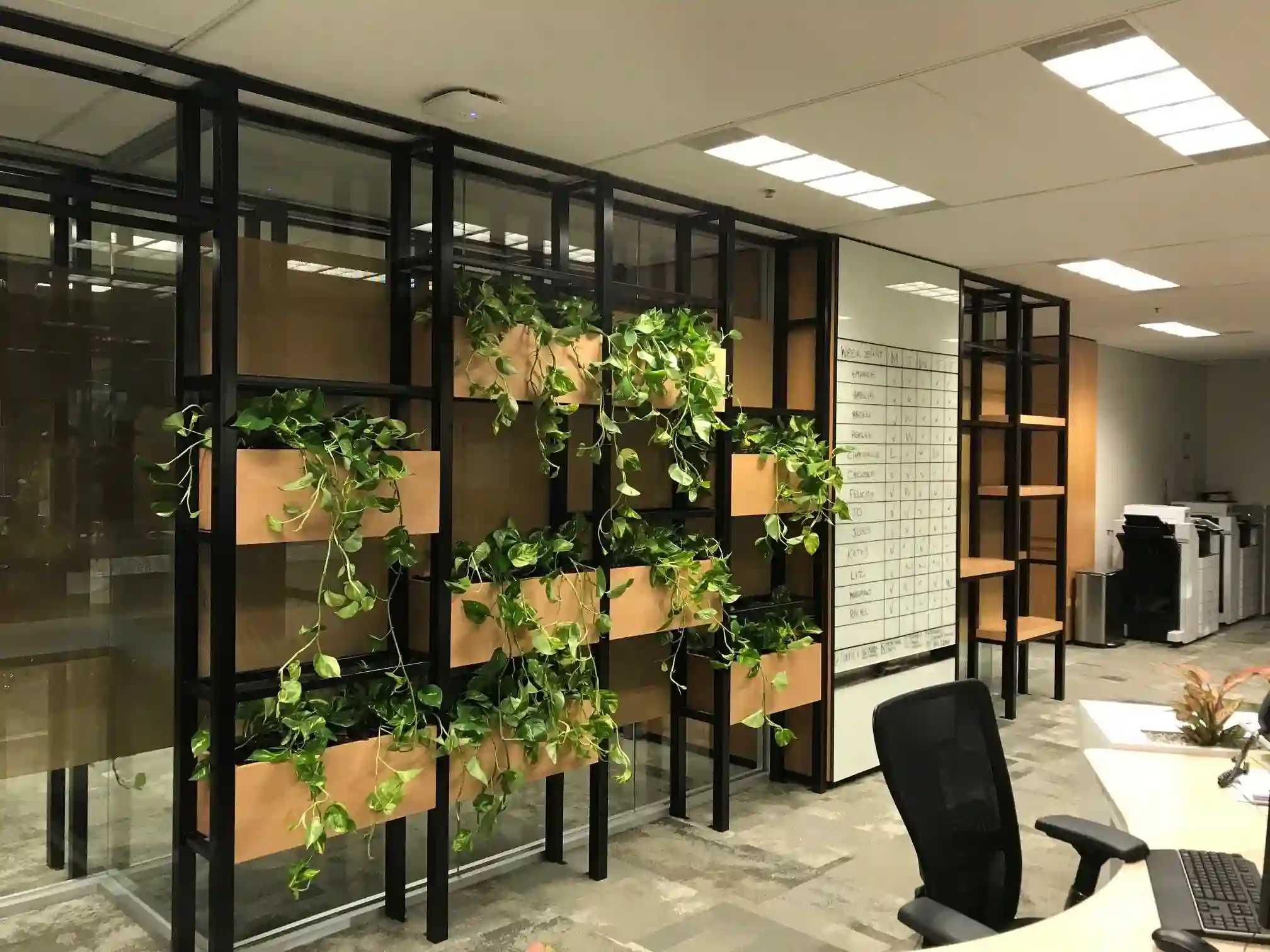 Office Indoor Plant Wall