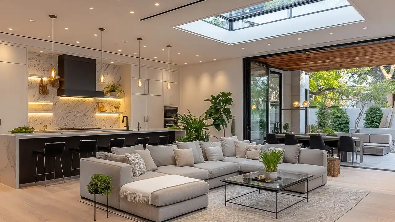 Open Concept Luxury Living Room