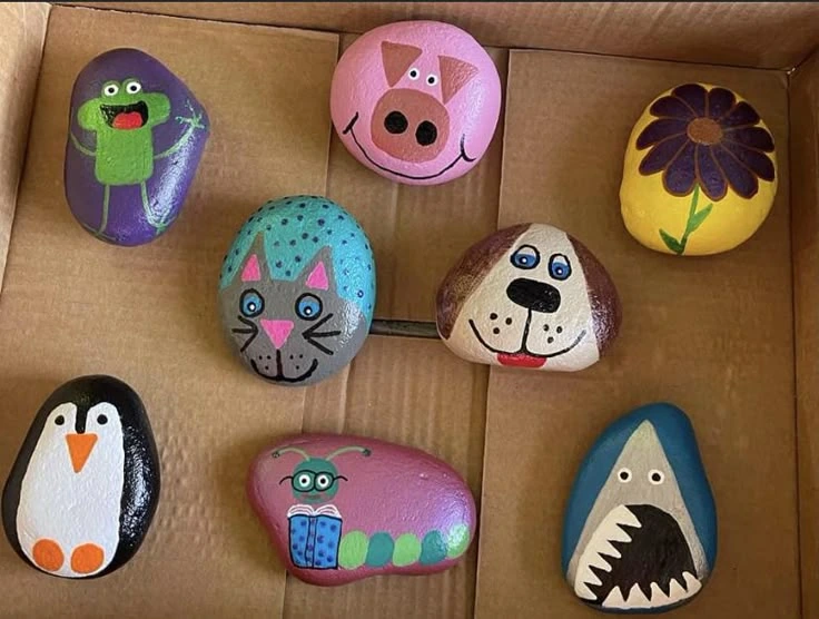 Painted Rock Creatures