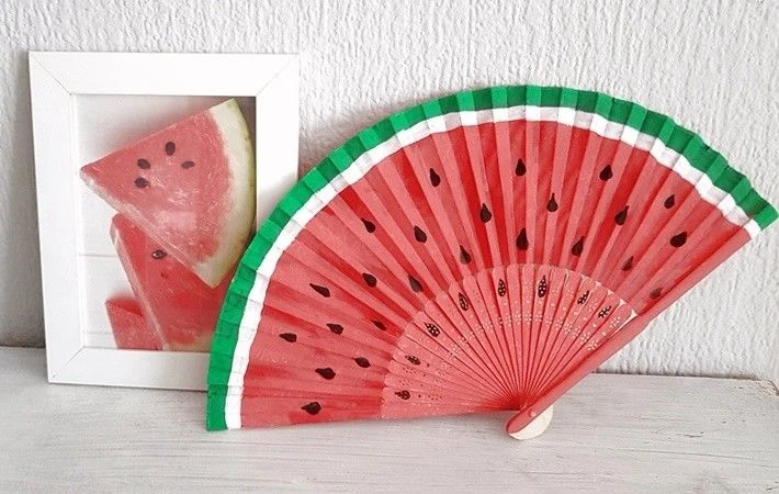 Paper Fan Craft for Hot Days