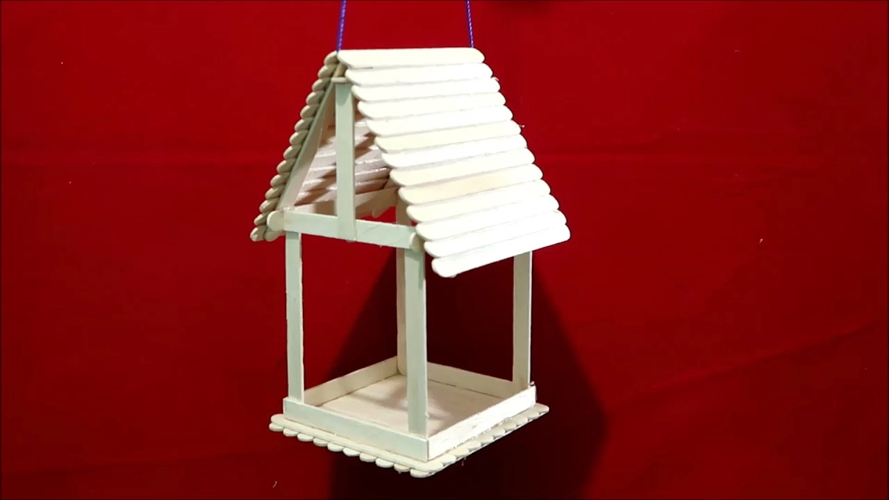 Popsicle Stick Birdhouses