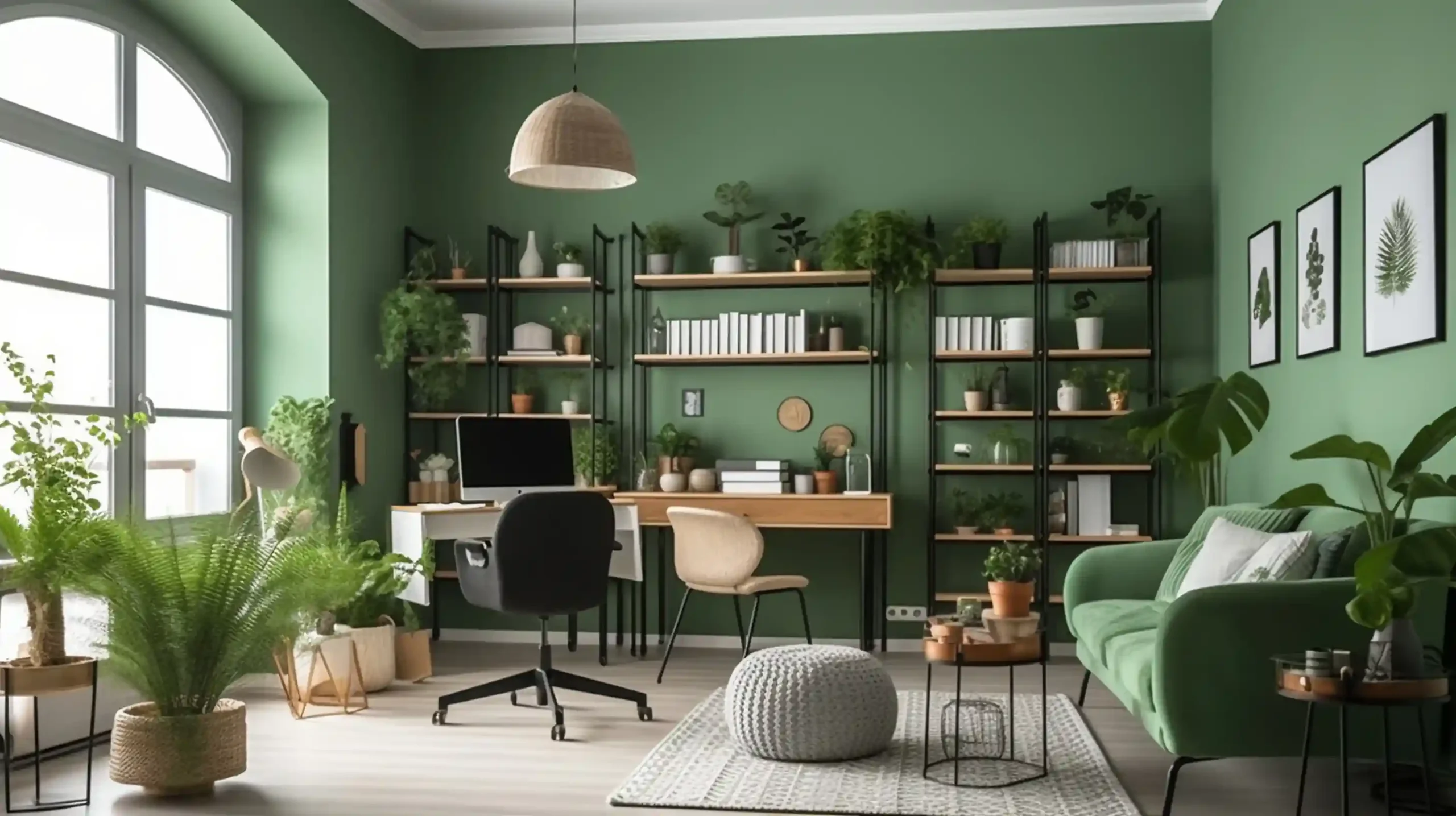 The Home Office Productivity Green Corner