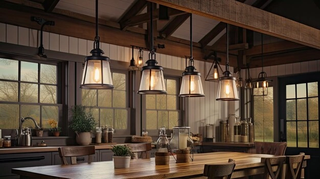 Use Farmhouse Lighting to Create a Warm Atmosphere