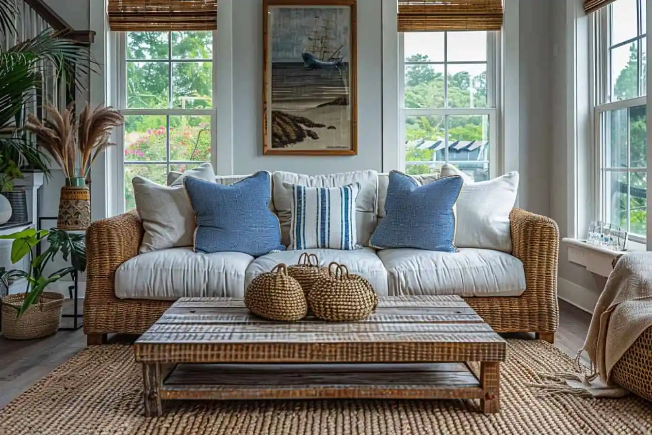 Use Woven and Rattan Furniture