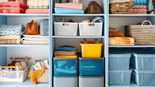 Utilize Storage Baskets and Decorative Bins