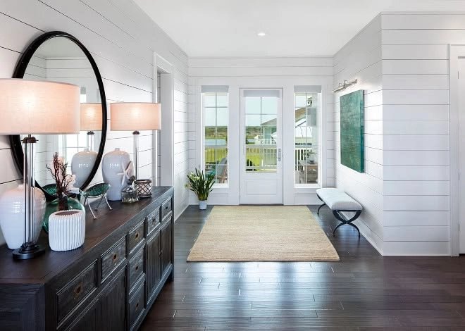 White Walls in Farmhouse Interior Design