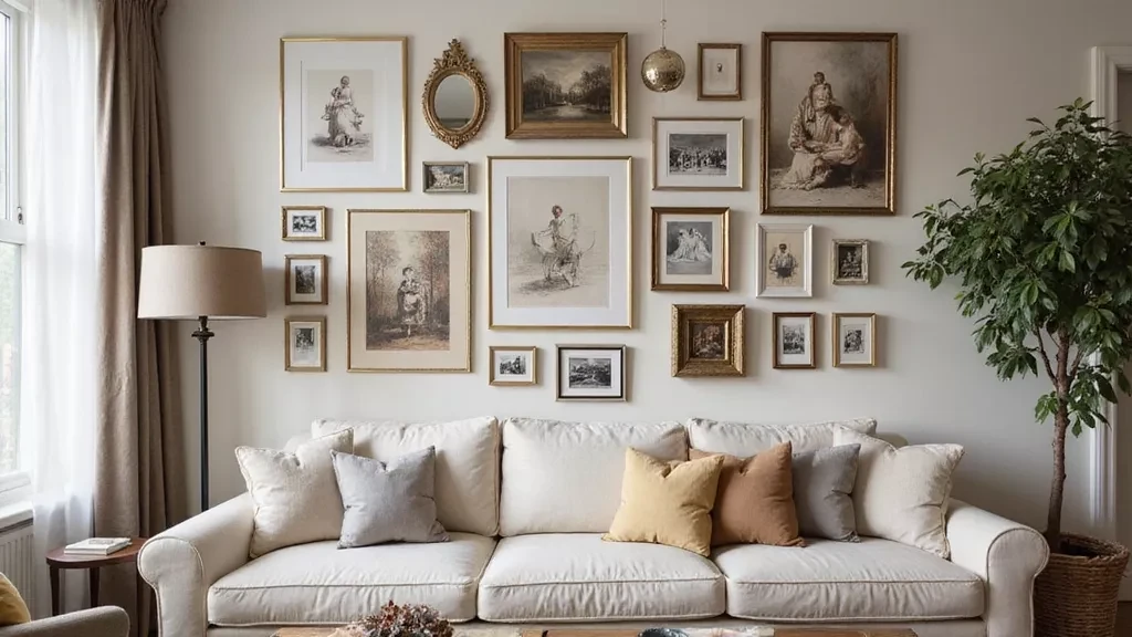 White Walls with Gallery Art Displays