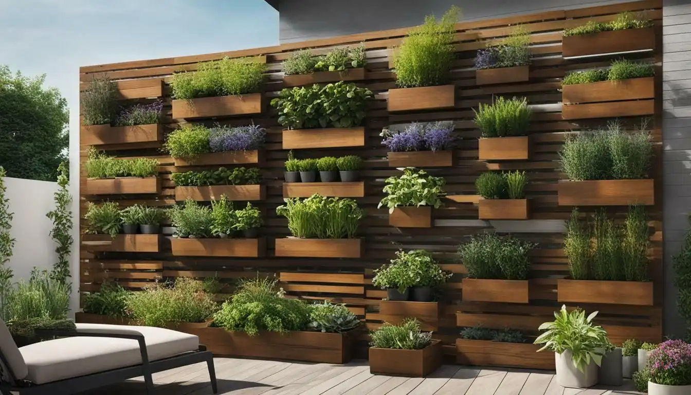 Wooden Plant Wall Design