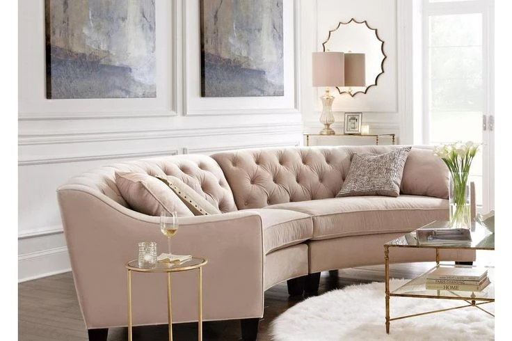 Add Elegance with a Curved Couch