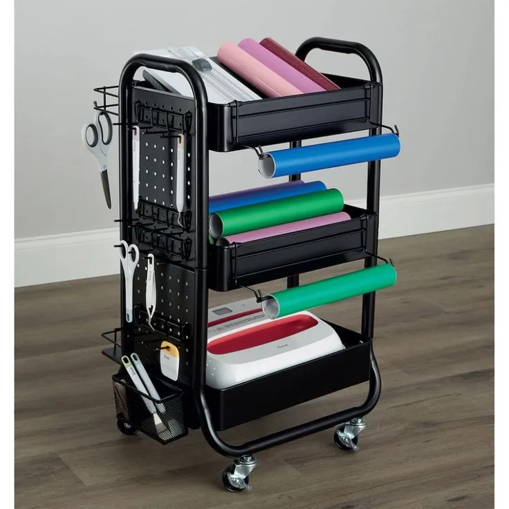 Add a Rolling Cart for Flexible Storage