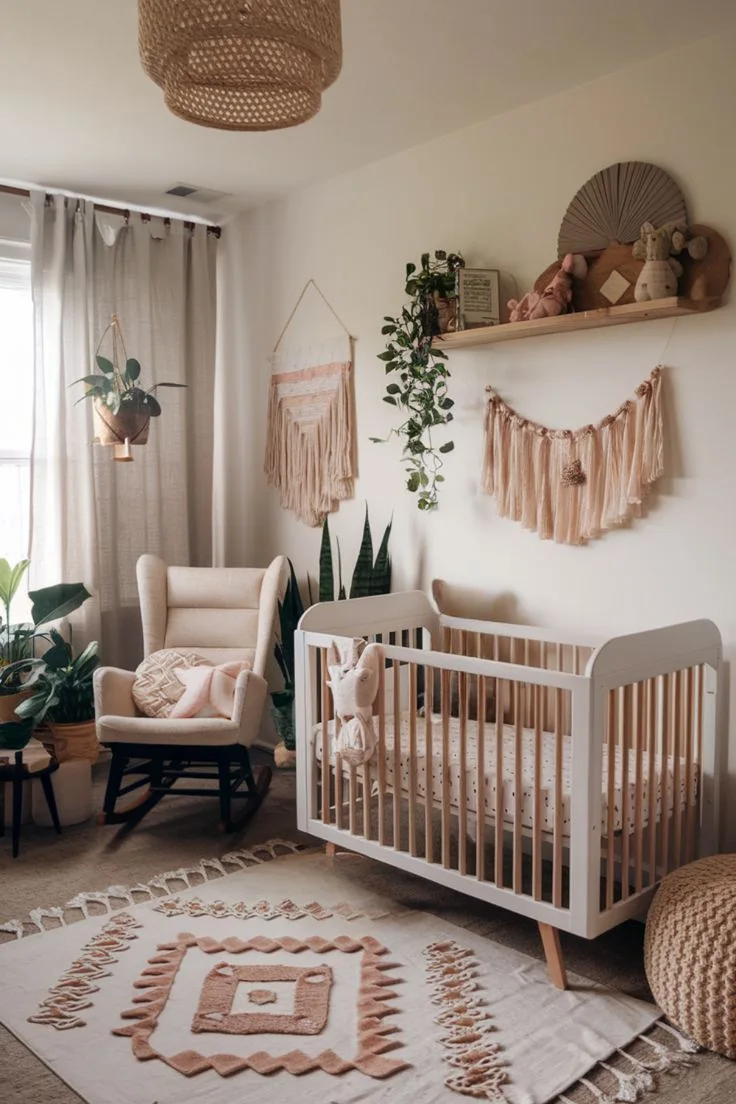 Boho Baby Girl Nursery