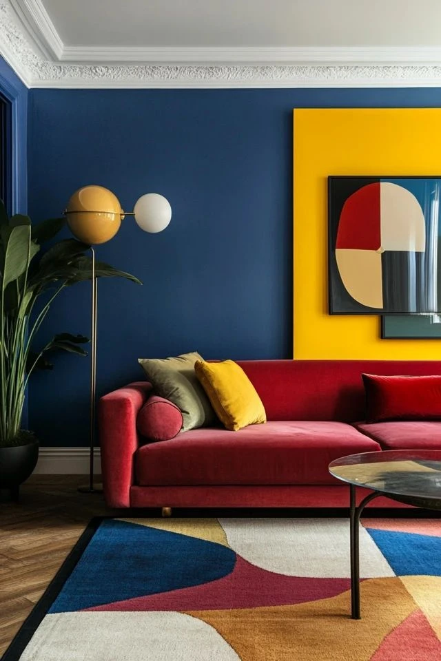 Bold Painted Accent Wall