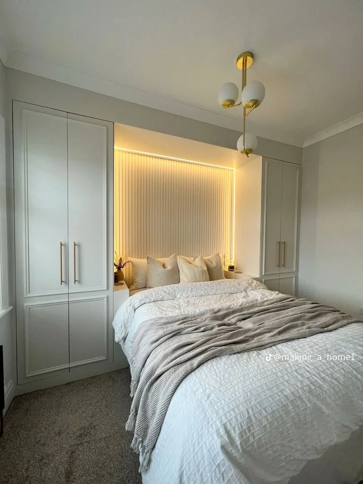 Build a PAX Wardrobe Around the Bed
