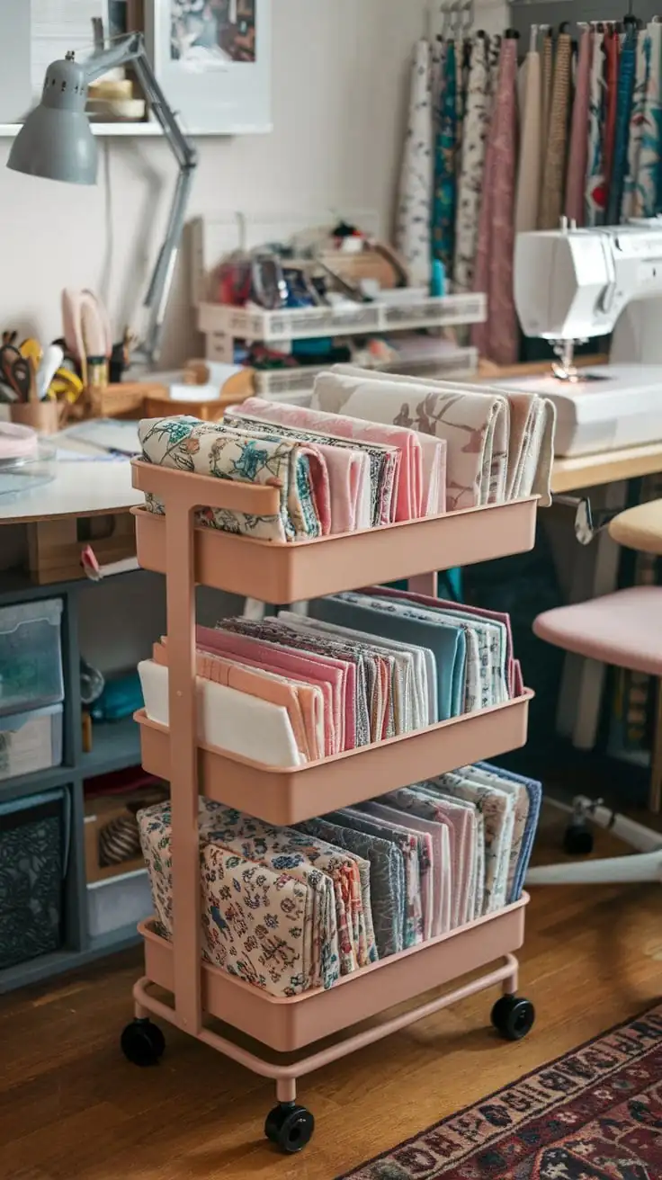 Design a Smart Sewing and Fabric Storage Area