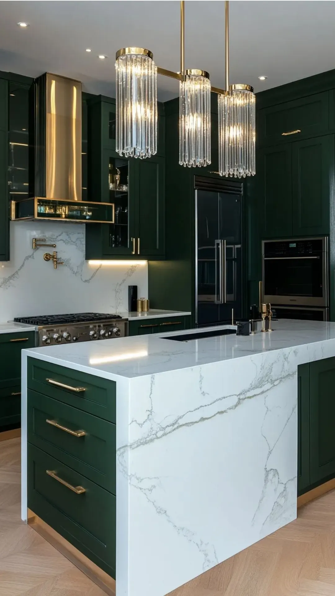 Design an Elegant Emerald Green Kitchen