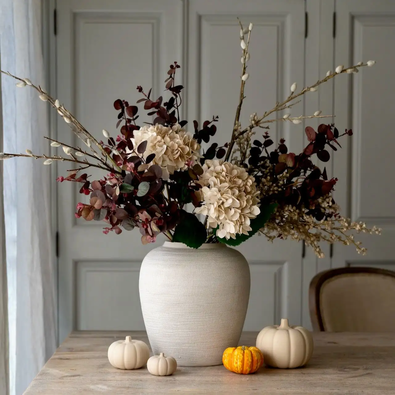 Fall Floral Arrangement with Seasonal Blooms