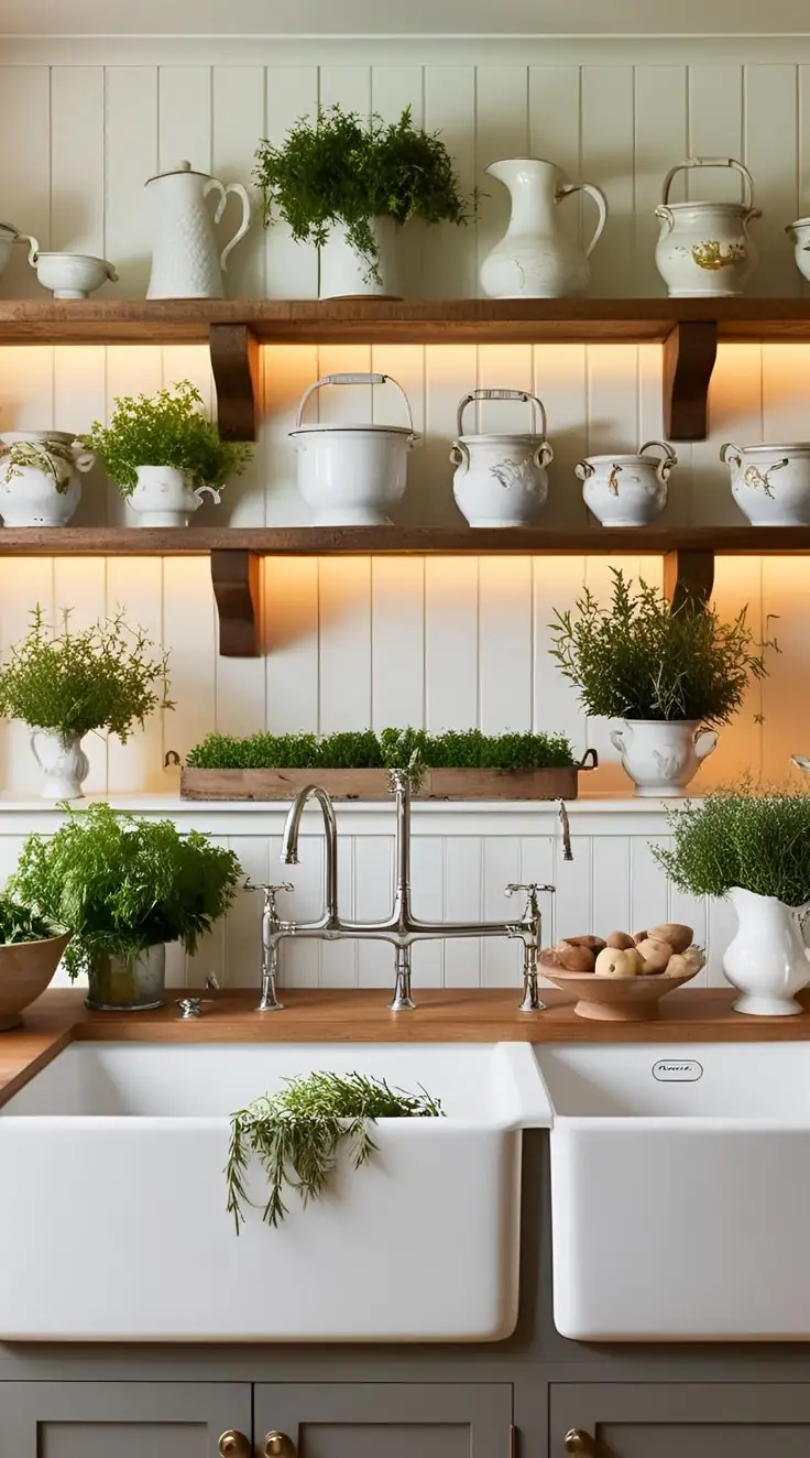 Floating Wooden Shelves for a Modern Look