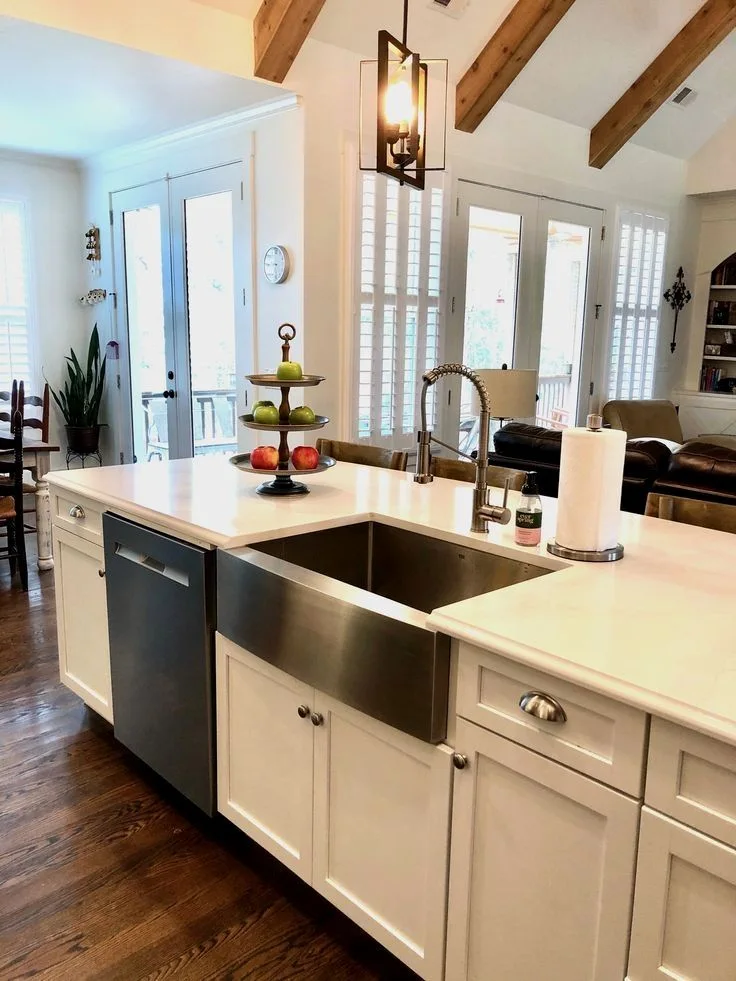 Install a Large Farmhouse Sink