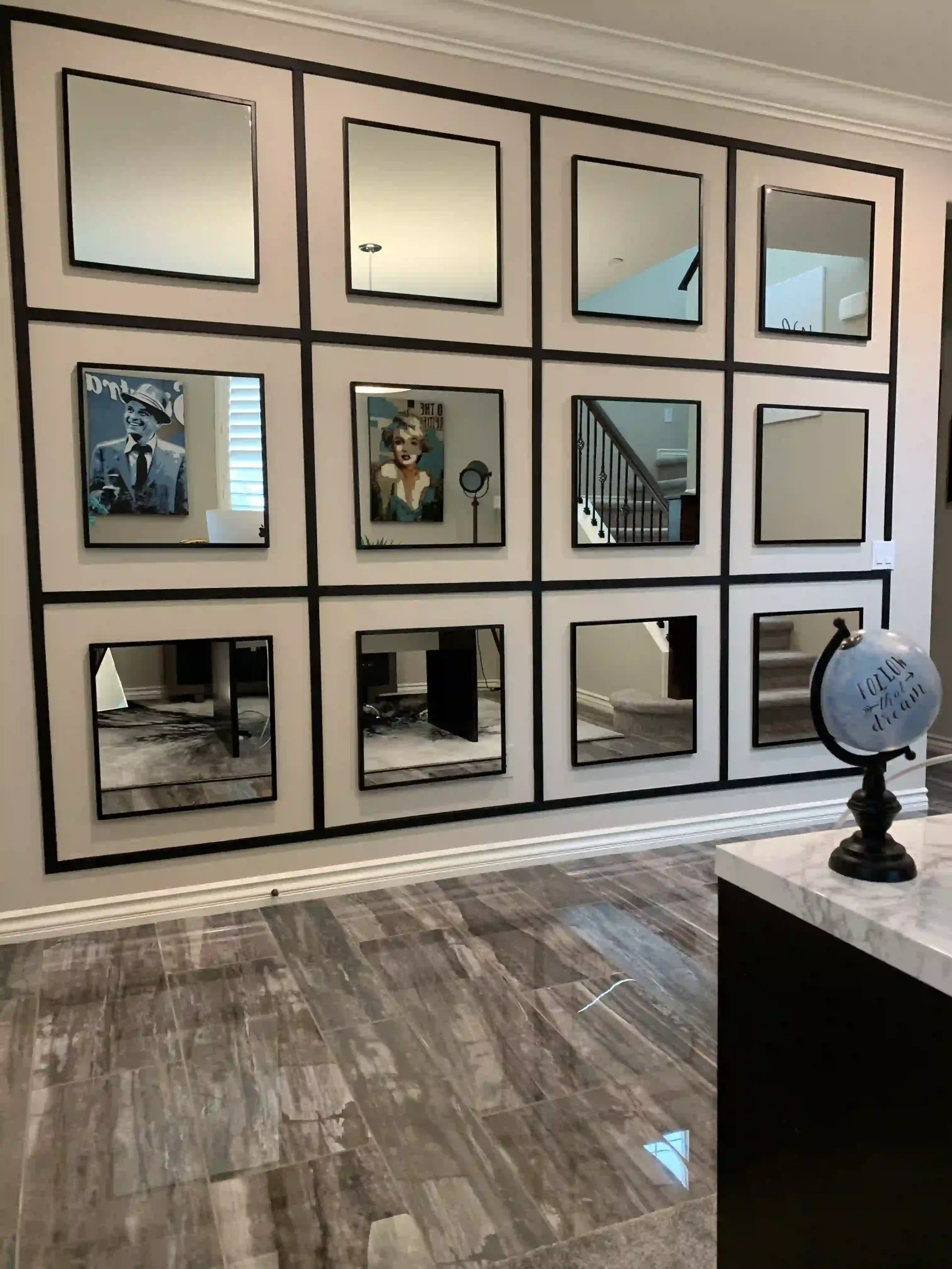 Mirrored Accent Wall