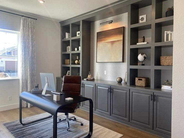 Modern Home Office with Smart Storage